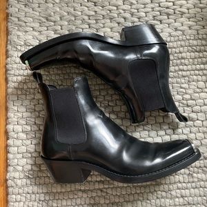 Black Calvin Klein Western Chris Costa Chelsea Boots